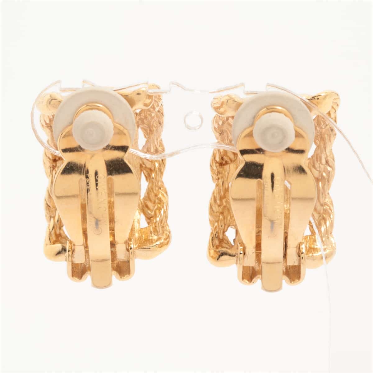 Givenchy Earrings (for both ears) GP Gold Color stone