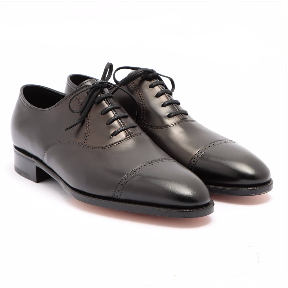 John Lobb Philipp 2 Leather Dress shoes 8 Men's Black With genuine shoe tree