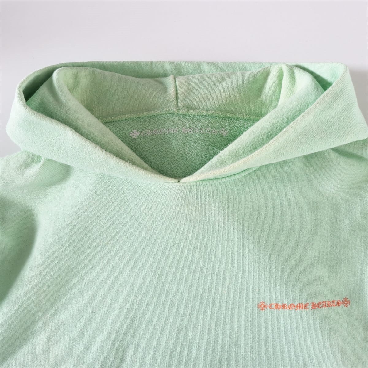 Chrome Hearts Matty Boy Parker Cotton XXL Green Stain around the neck There are stains