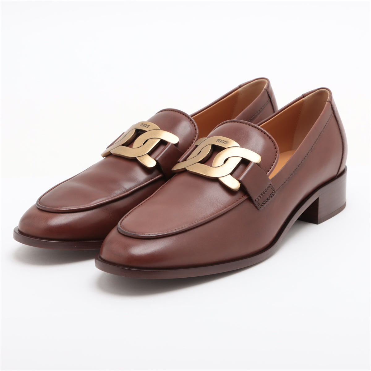 Tod's Kate Leather Loafer 37 1/2 Ladies' Brown