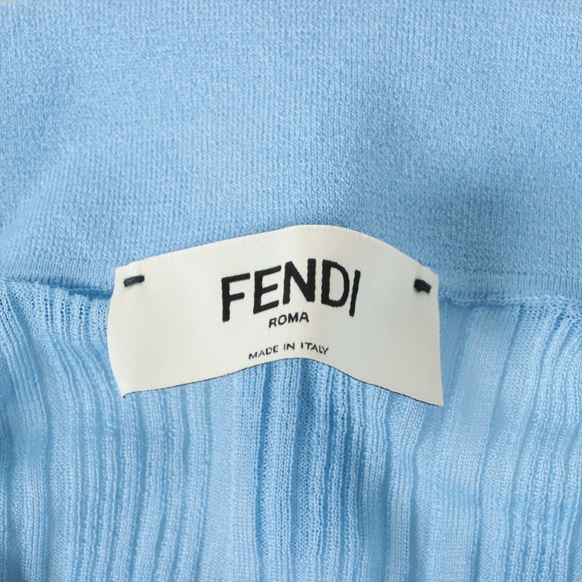 Fendi 23 years Silk x nylon Knit 38 Ladies' Blue  FZXA39 Comes with innerwear
