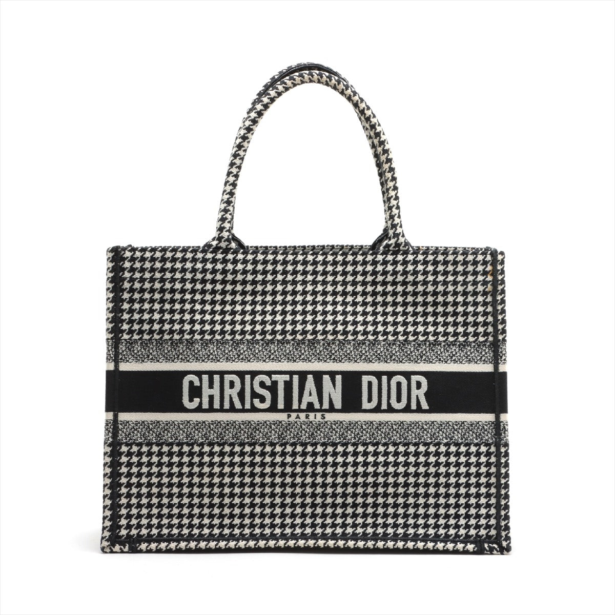 Christian Dior Book Tote canvas Tote bag Black × White