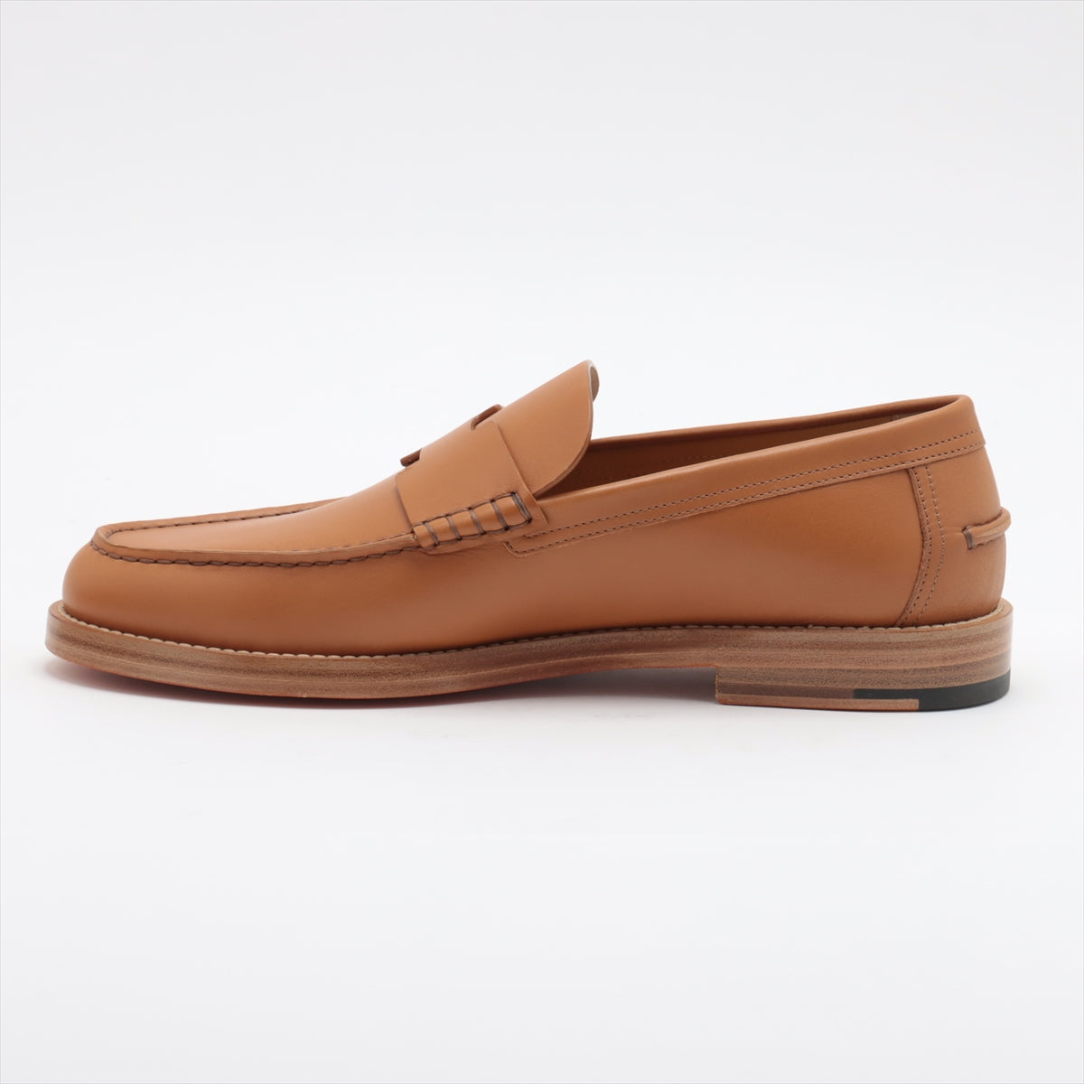 Hermès Leather Loafer 43 Men's Brown Charettes