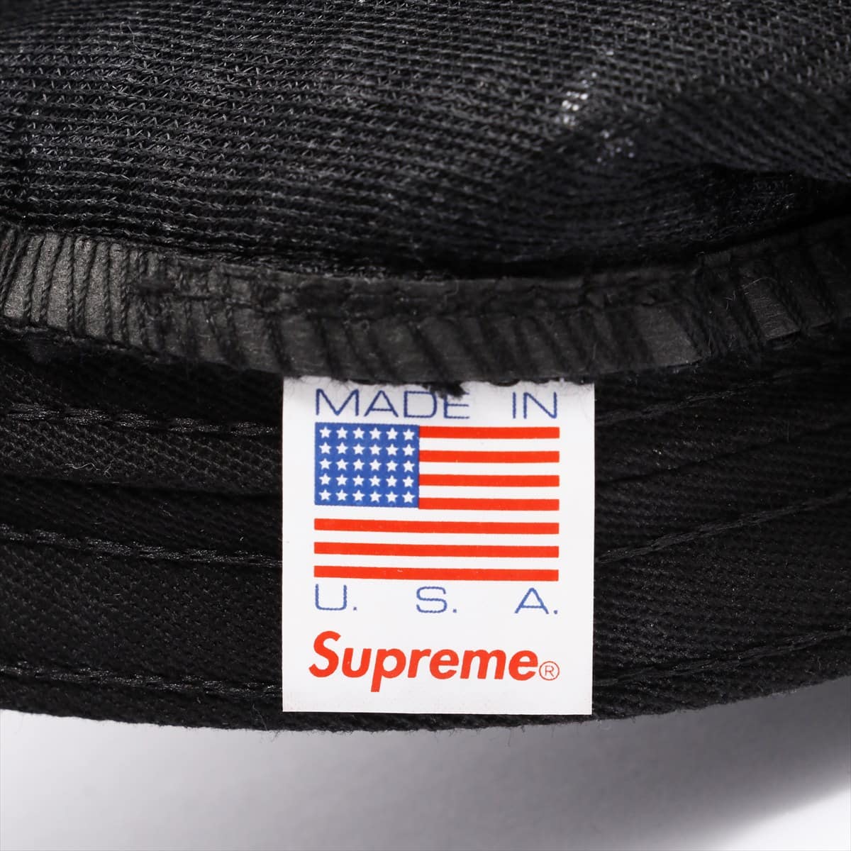 Supreme Cap Cotton Black Tweed Box logo Logo tape
