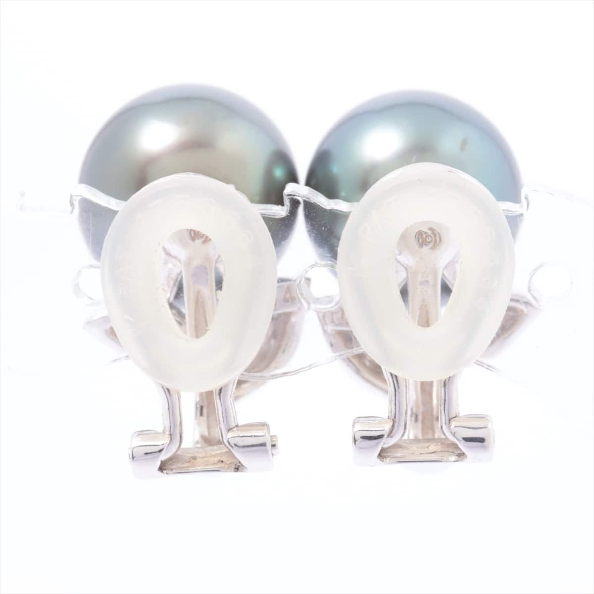TASAKI TASAKI diamond Pearl Earings K14WG about 0.08ct