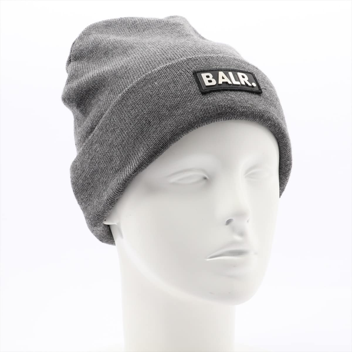 Balr Knit cap Acrylic Grey logo plate