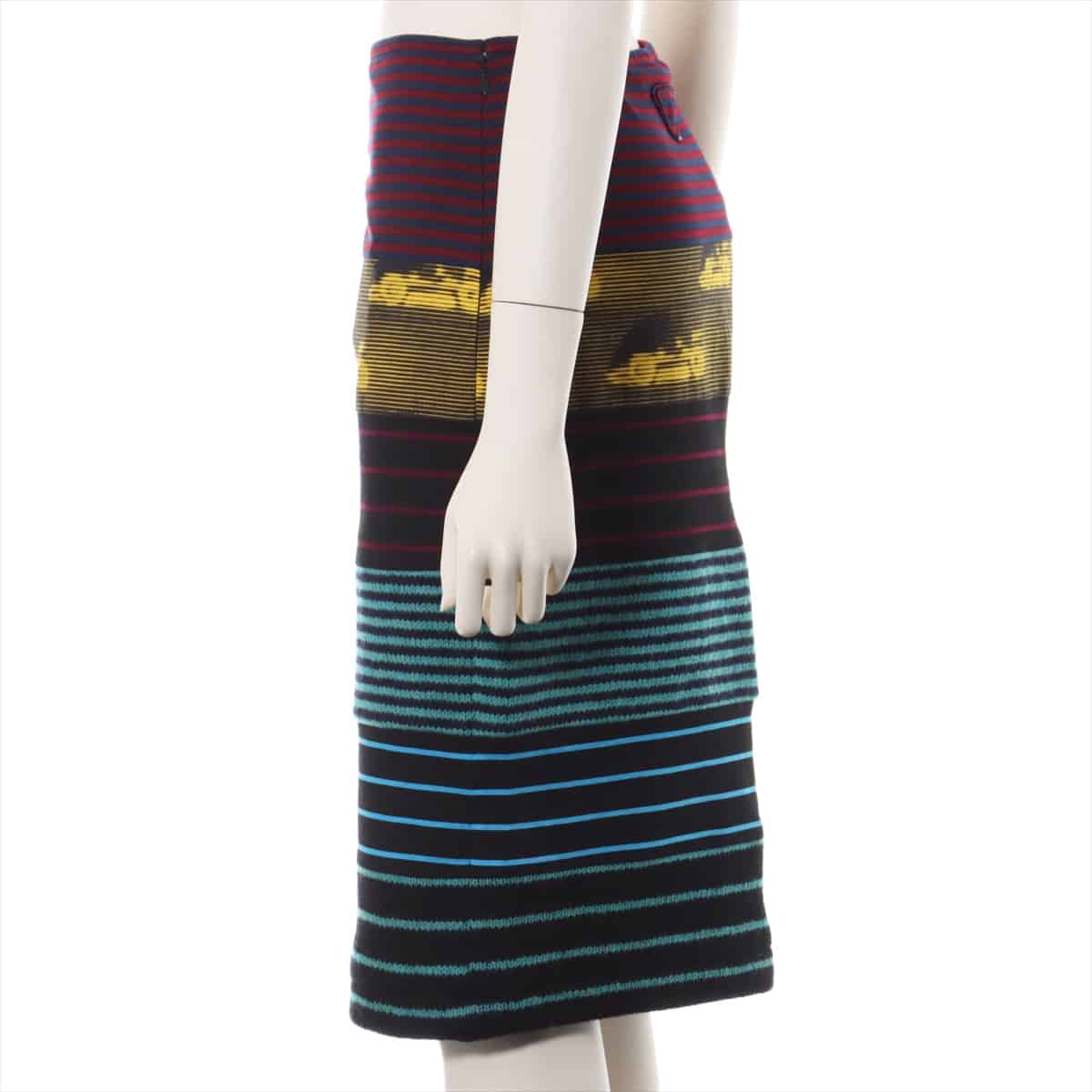 Prada 15 years Cotton Skirt 36 Ladies' Multicolor  Switching knit