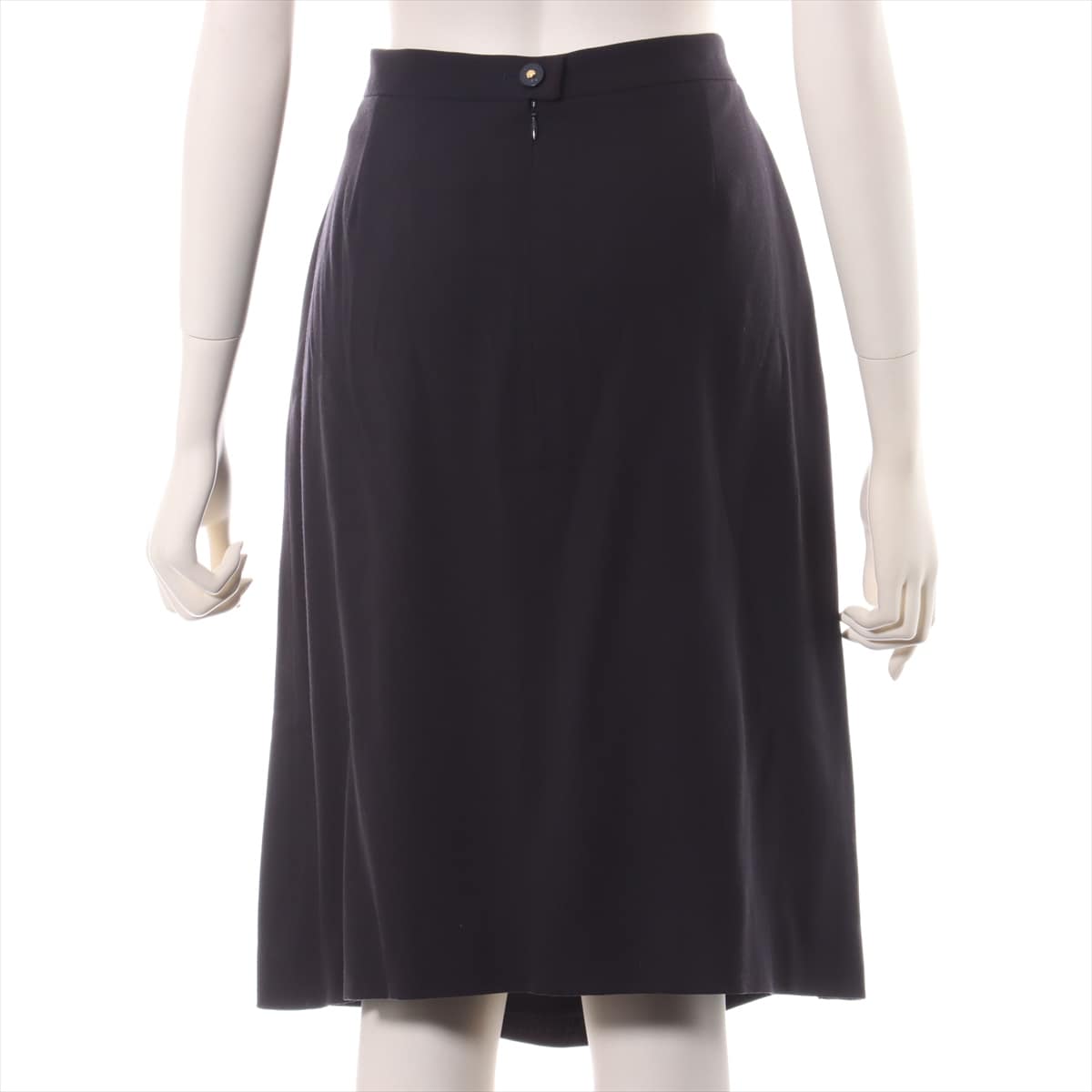 Chanel 97P Wool Skirt 44 Ladies' Black