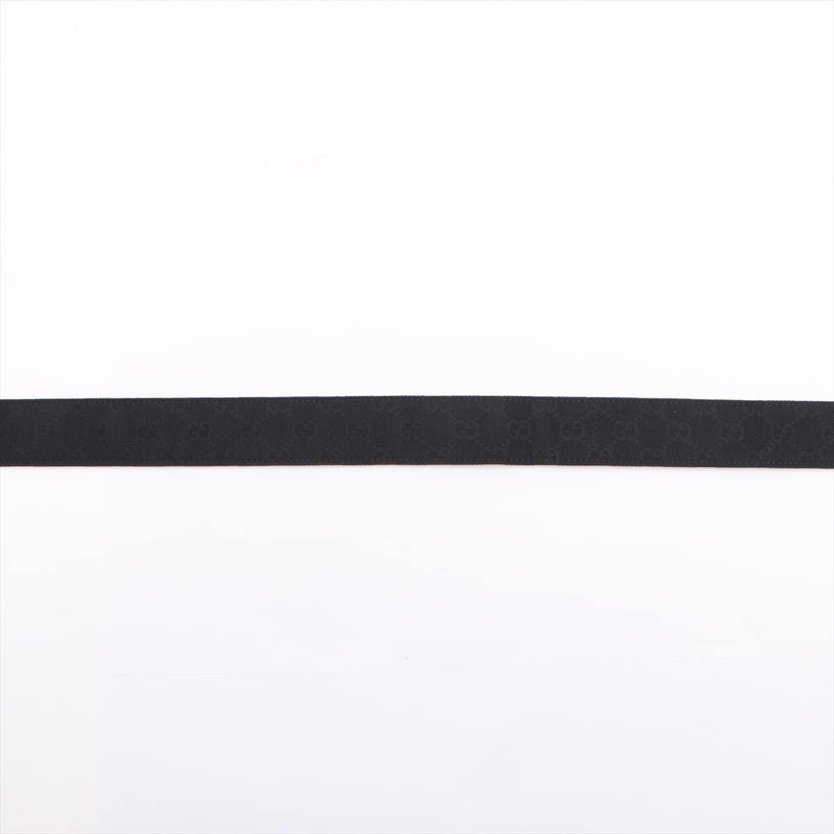 Gucci 159618 GG Canvas Belt 90/36 Canvas & leather Black