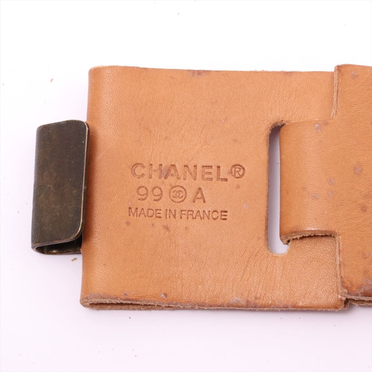 Chanel Coco Mark 99A Belt Leather Brown