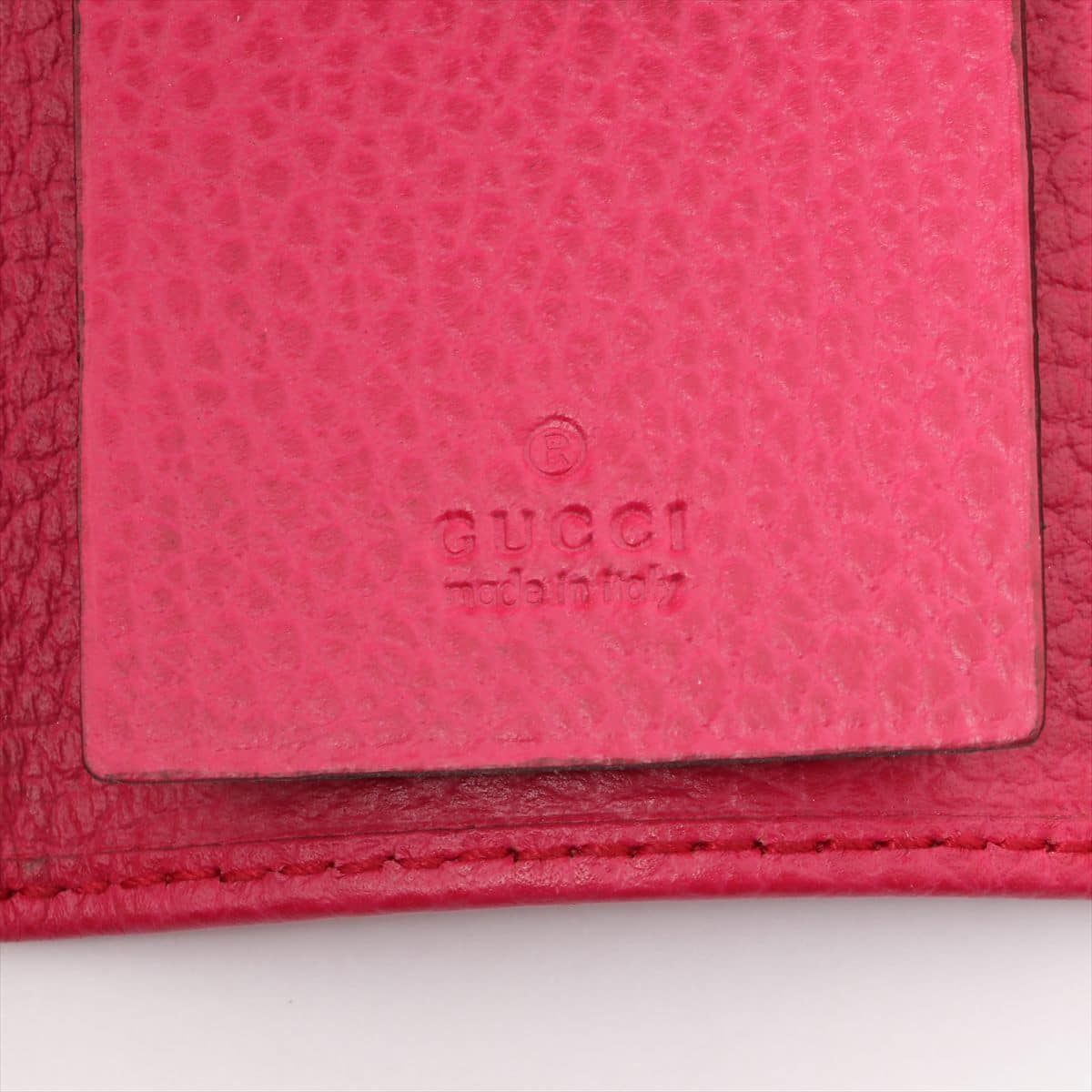 Gucci Swing 354499 Leather Key case Pink