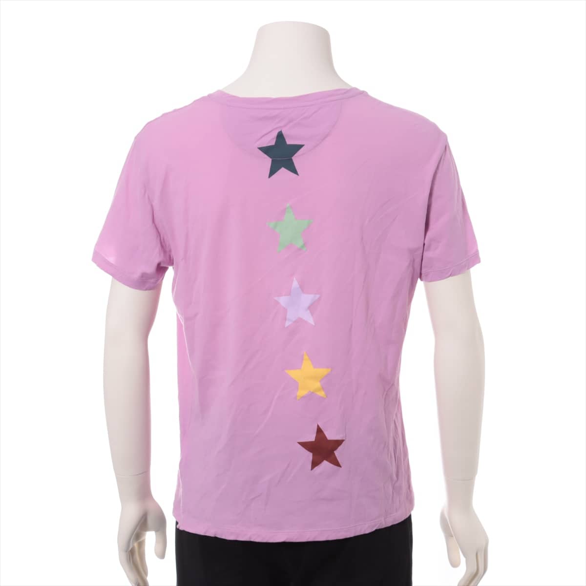 Valentino 17-18AW Cotton T-shirt L Men's Pink Gold   Star & Jamie leads Print