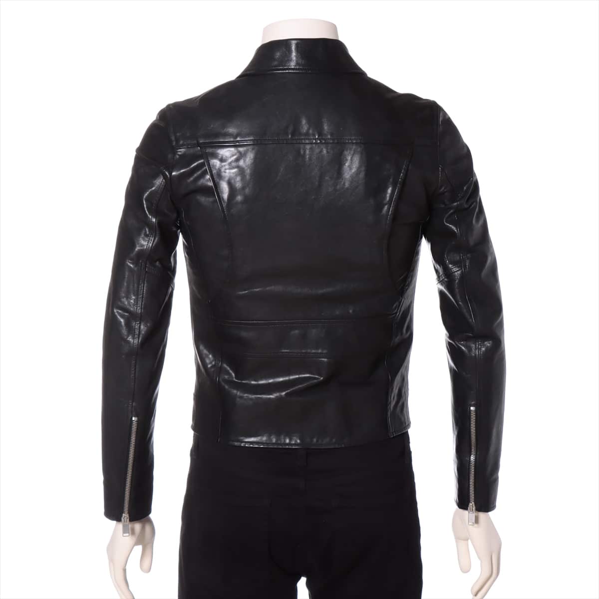 Saint Laurent Paris 14AW Leather Leather jacket 44 Men's Black  361845 Y5GF1