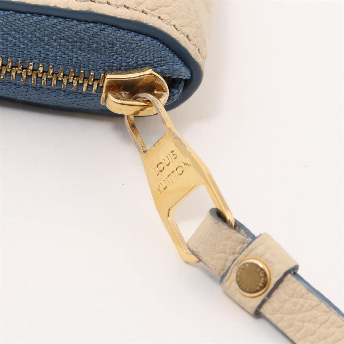 Louis Vuitton Empreinte Zippy Coin Purse M63928 Blue Jean Claim TS4156