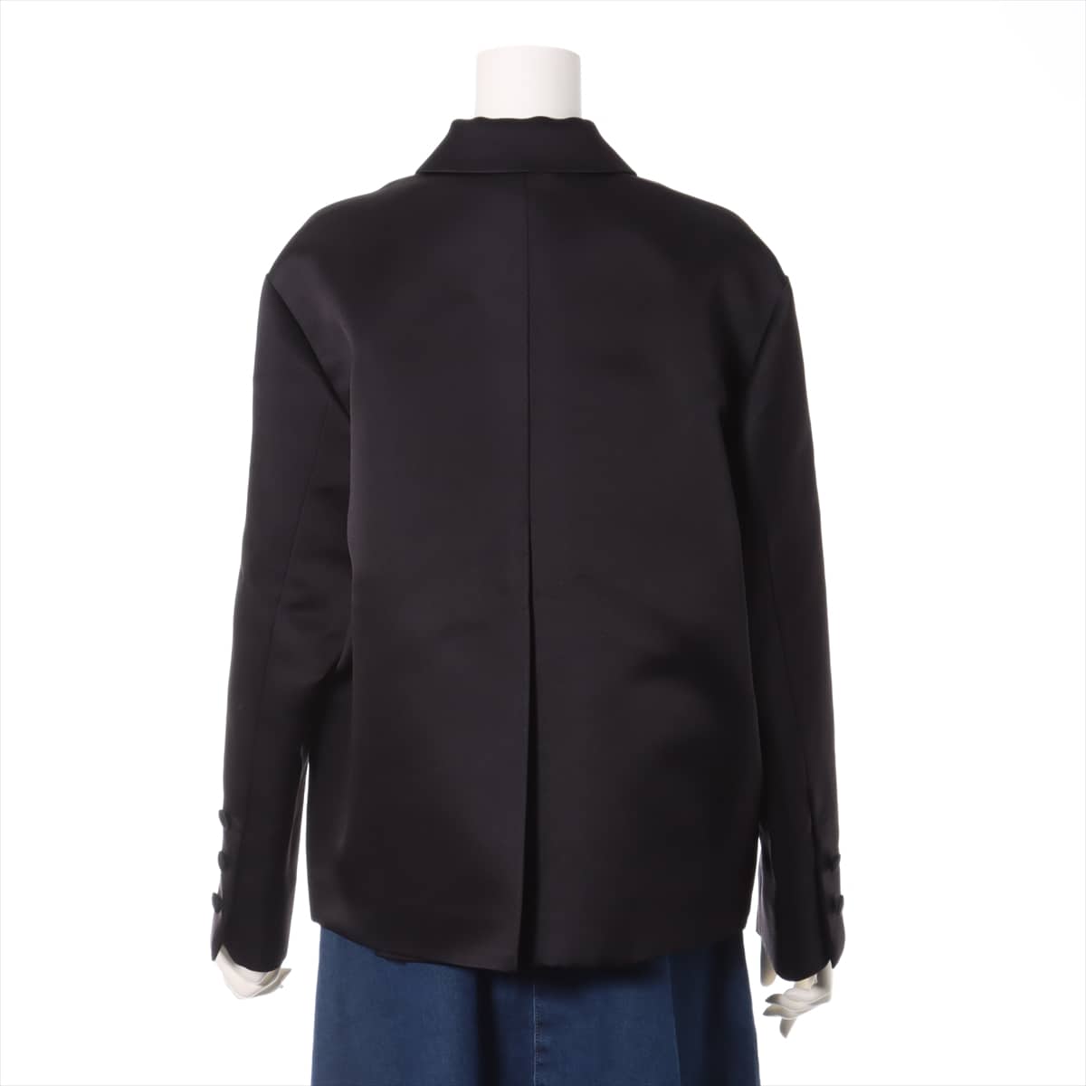 Prada 19-year Silk Jacket 38 Ladies' Black  Missing buttons