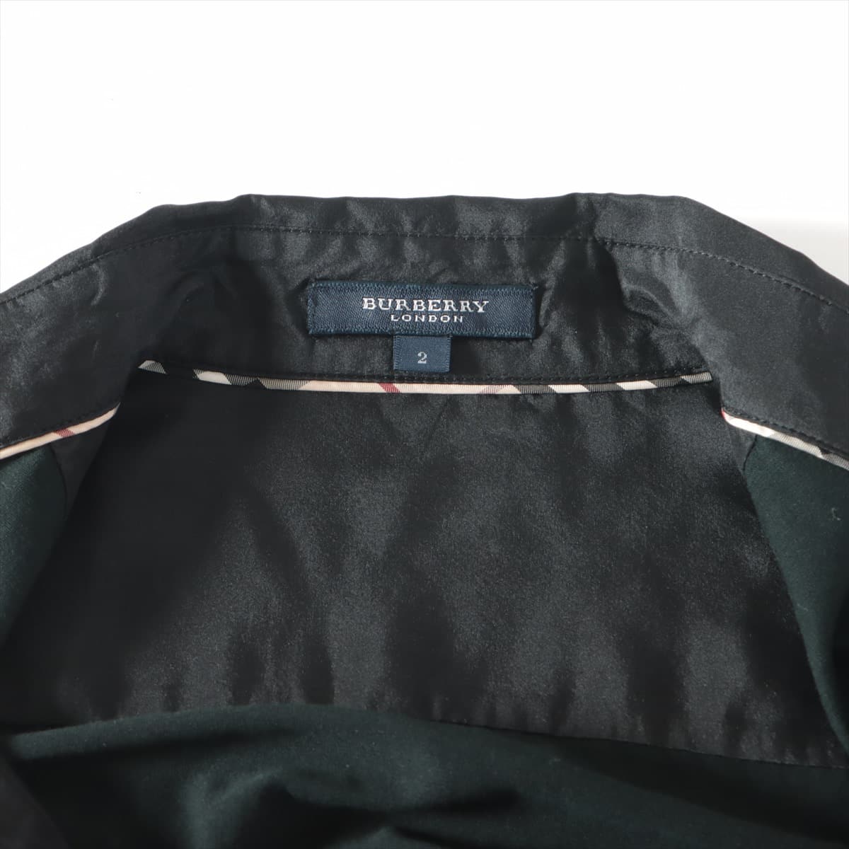 Burberry London Cotton & silk Shirt 2 Ladies' Black