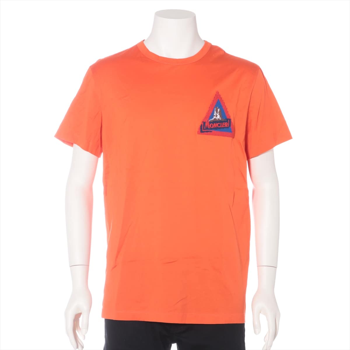 Moncler MAGLIA 19-year Cotton T-shirt L Men's Orange