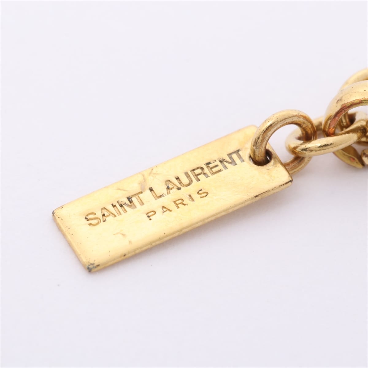 Saint Laurent Paris Logo Bracelet GP Gold