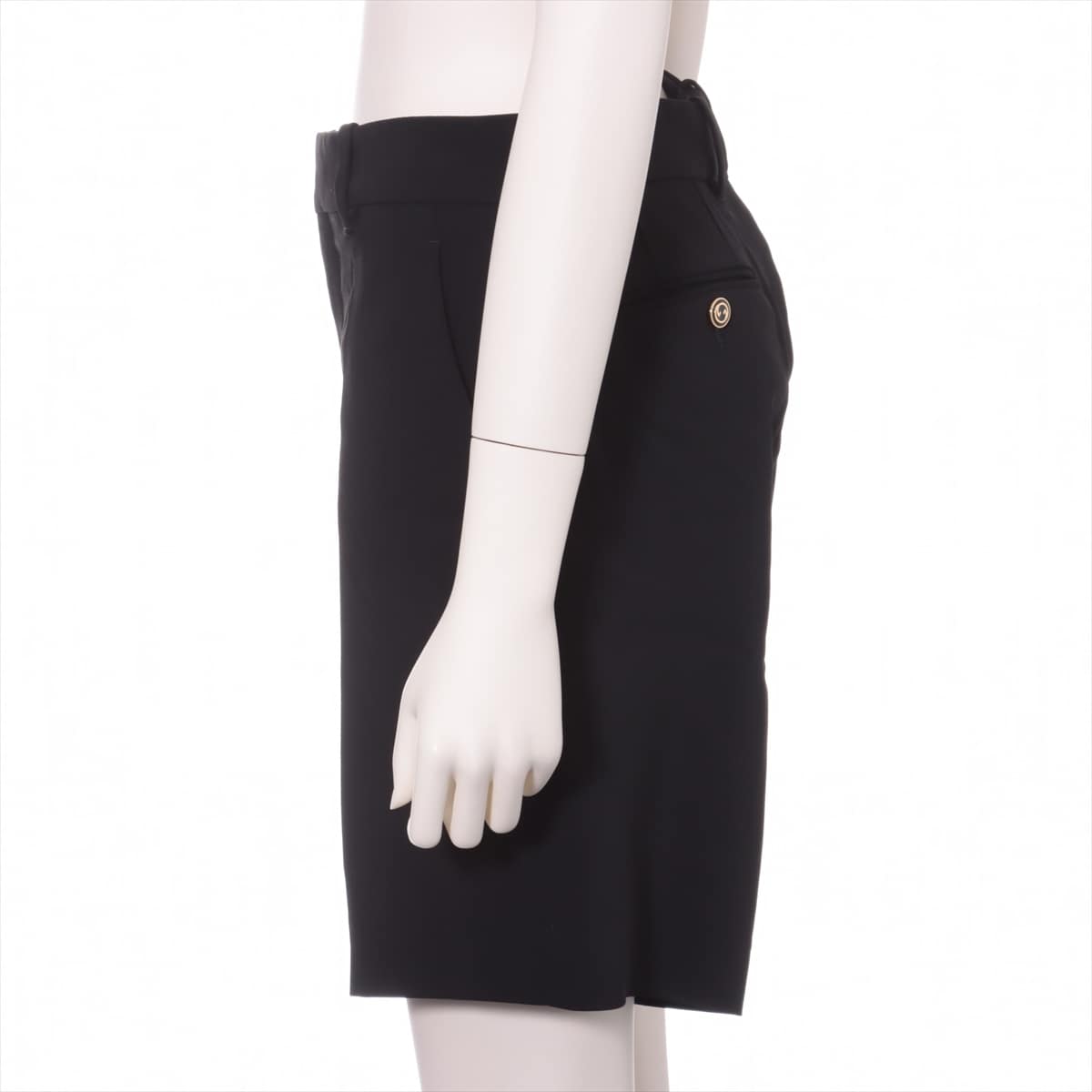 Gucci Interlocking Polyester × Rayon Short pants 40 Ladies' Black