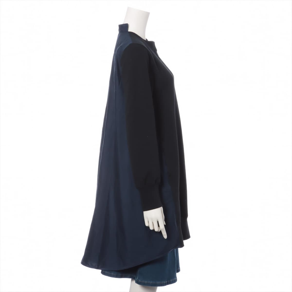 Sacai 17 years Basic knitted fabric Dress 1 Ladies' Black x Navy
