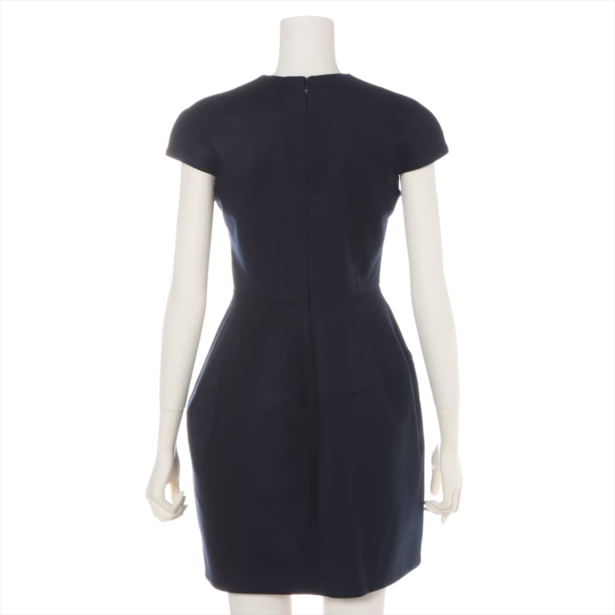 YOKO CHAN Wool & nylon Dress Ladies' Navy blue