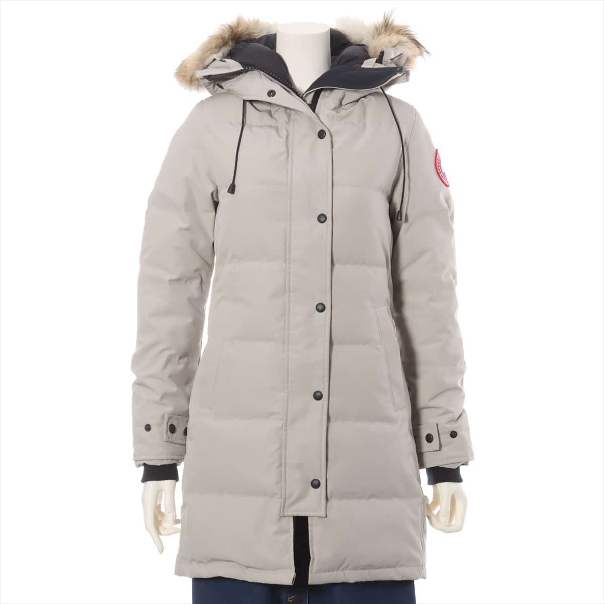 Canada Goose MACKENZIE Cotton & polyester Down coat S Ladies' Grey  2302JL Sotheby