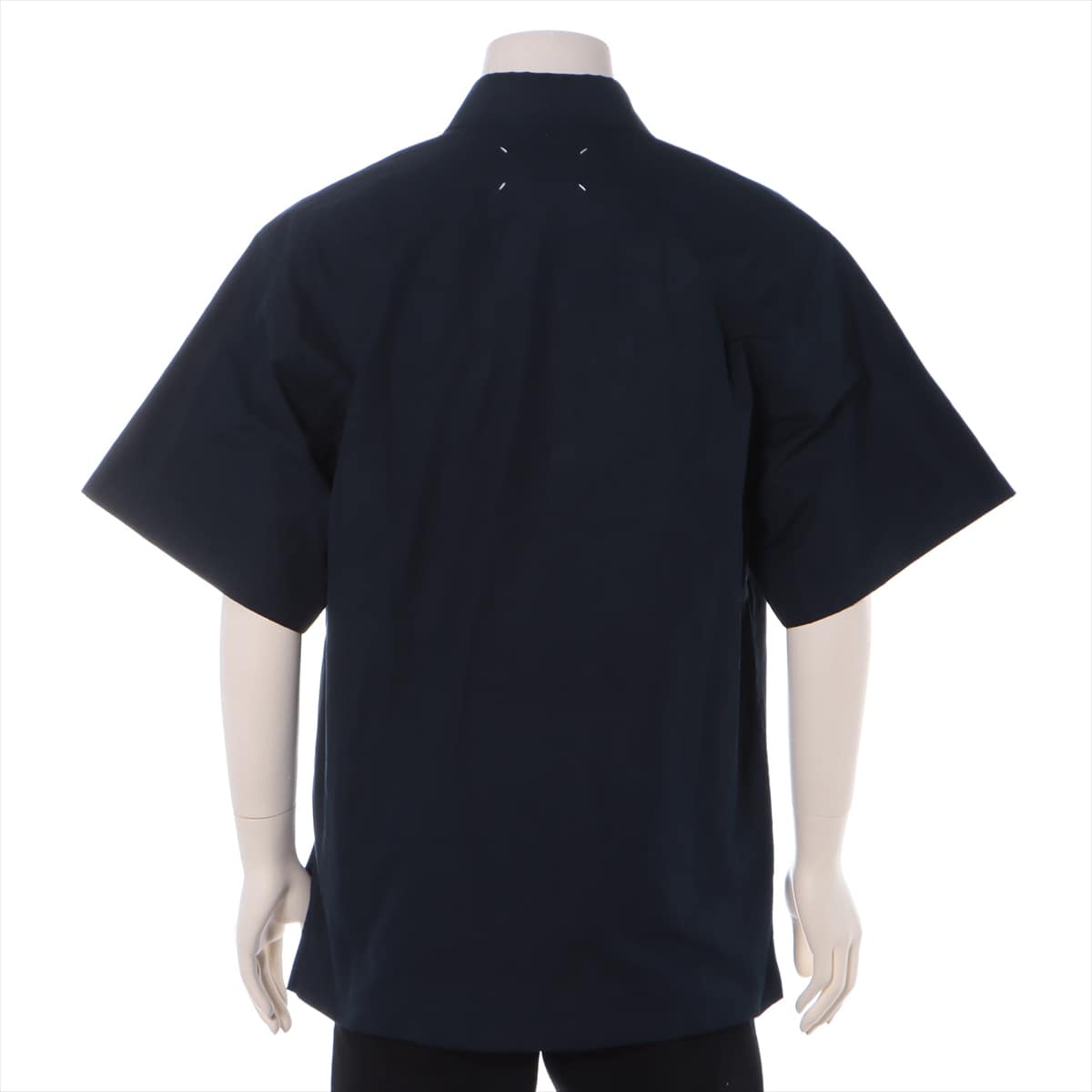 Maison Margiela 20 years Cotton Shirt M Men's Navy blue  Short sleeves