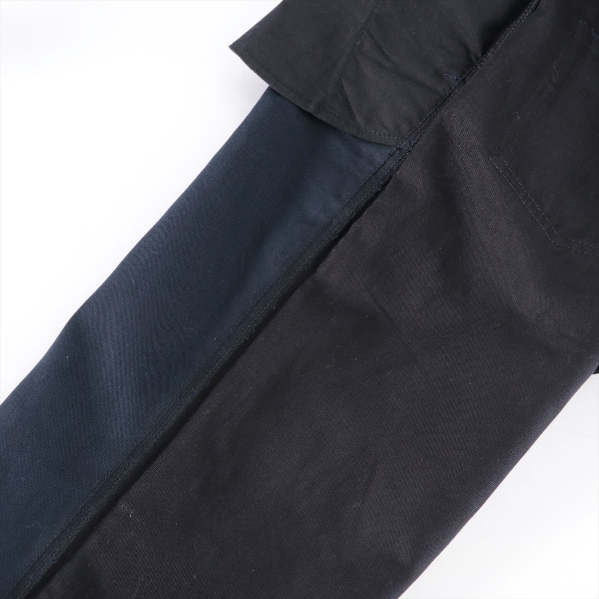 Loewe Cotton & linen Pants 44 Men's Navy blue