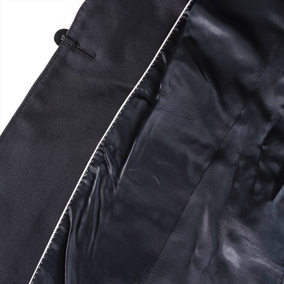 Dolce & Gabbana Silk × Polyester Tailored jacket 46 Men's Black x Gray