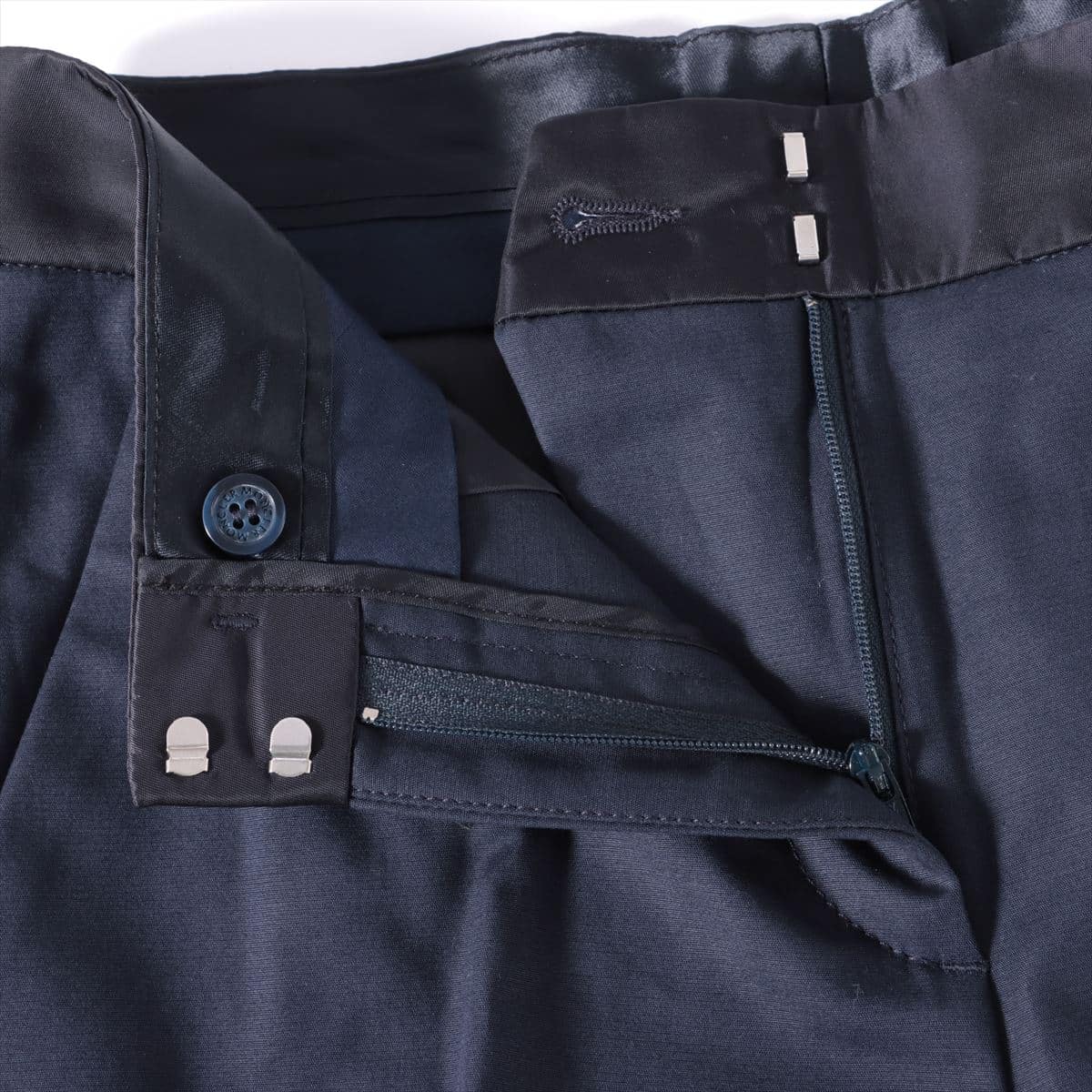 Moncler 17 years Cotton & polyester Slacks 38 Ladies' Navy blue