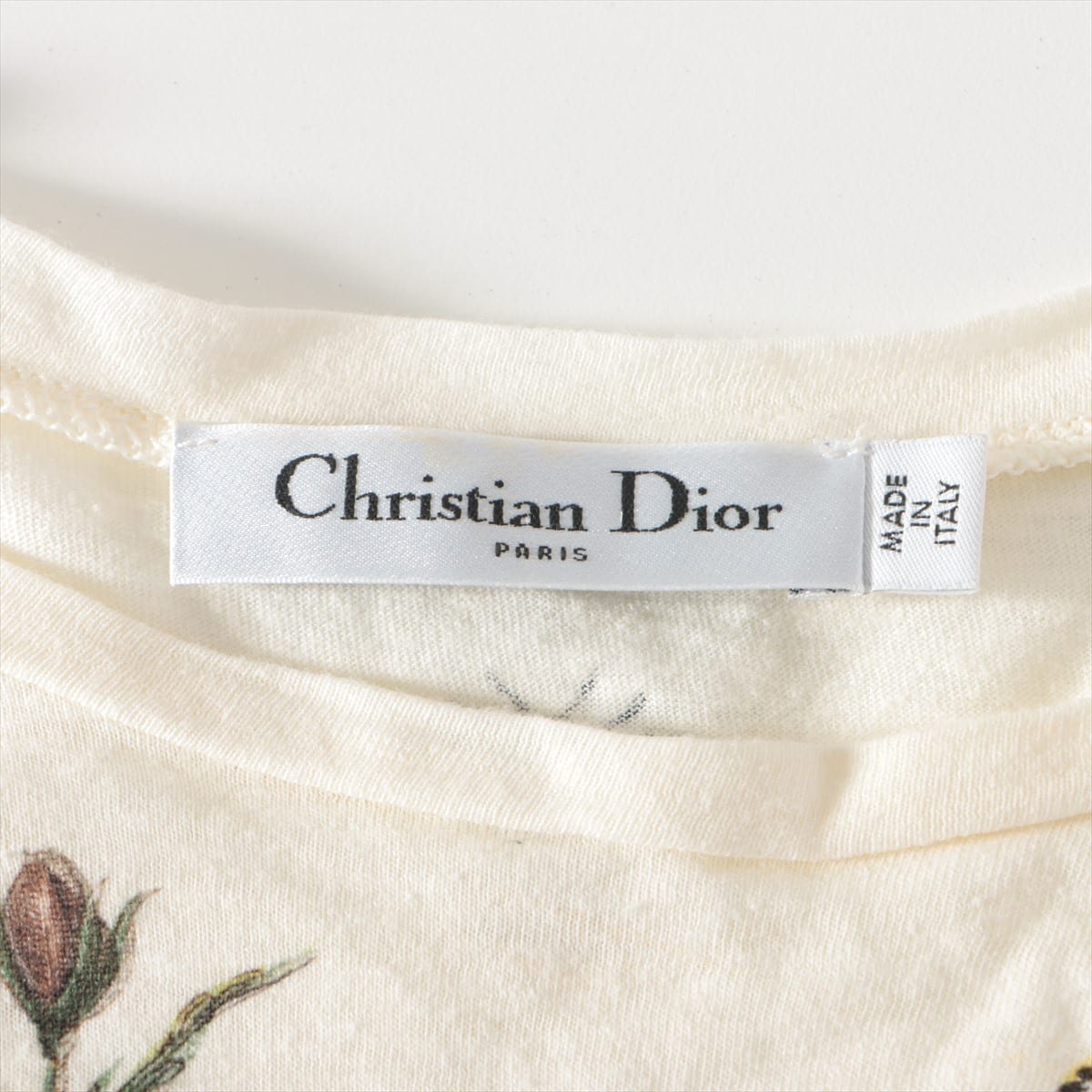 Christian Dior Cotton & linen T-shirt XS Ladies' Ivory  THE BRUTAL JOURNEY OF THE HEART There is an odor