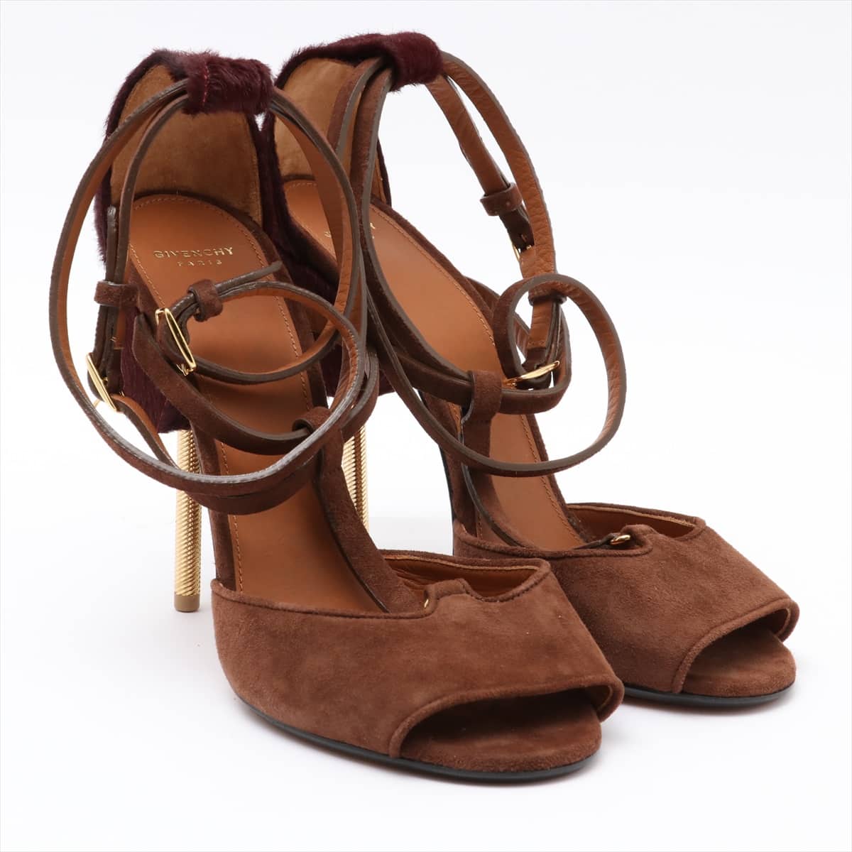 Givenchy Suede Sandals 40 Ladies' Brown