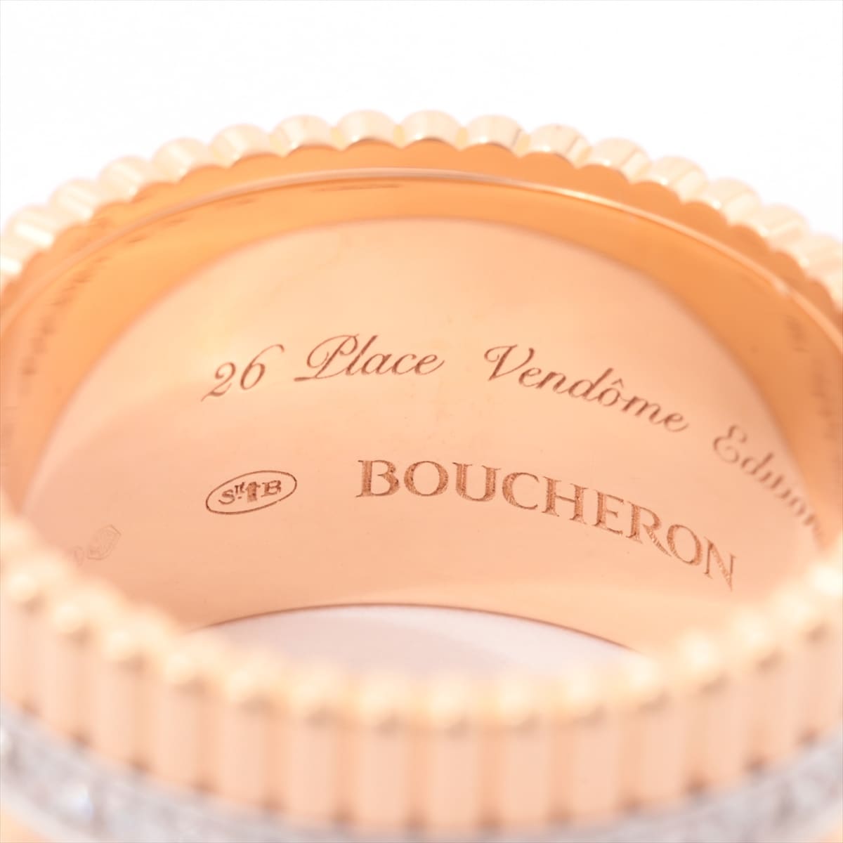 Boucheron BOUCHERON Quatre Radiant diamond rings Large 750PG×WG #58