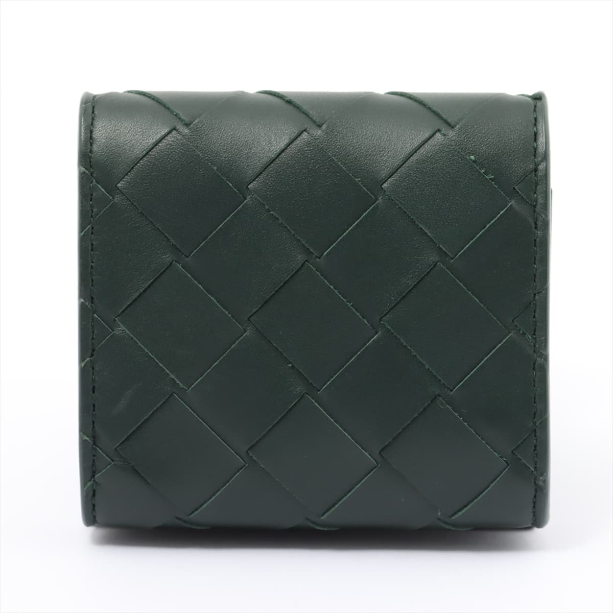 Bottega Veneta Intrecciato Leather Coin case Green There is a smell of all the threads