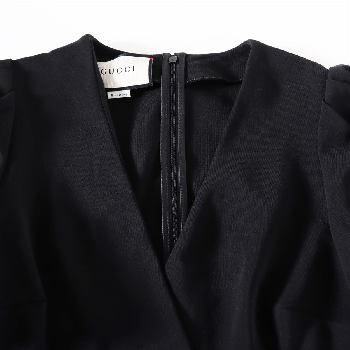 Gucci Rayon Dress M Ladies' Black  Sherry Line