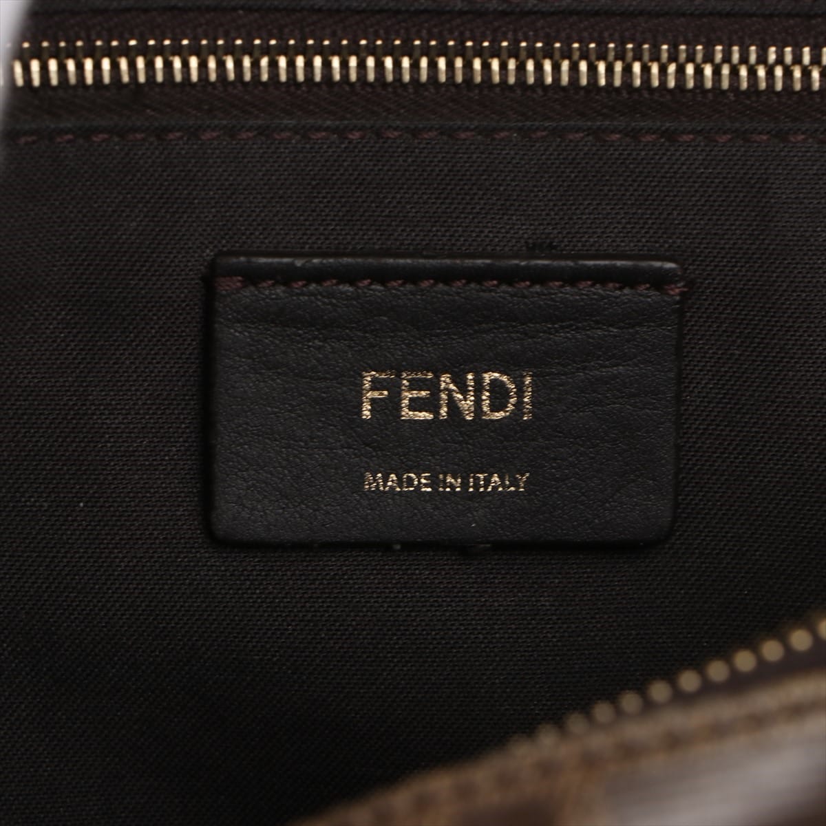 FENDI × FILA ZUCCa PVC Waist bag Brown 8BM006