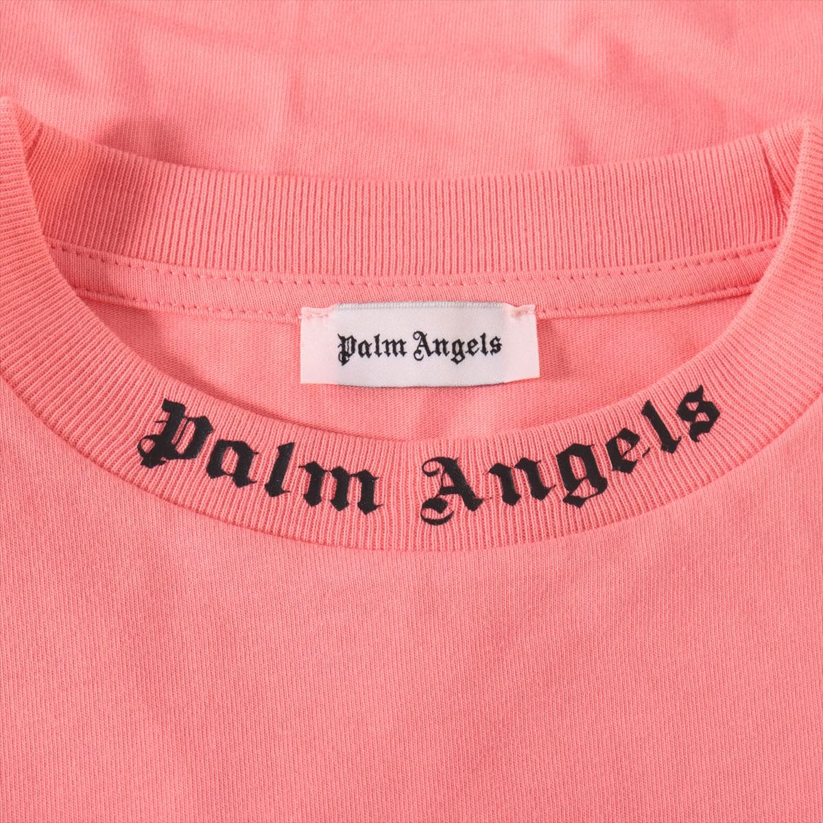 Palm Angels Cotton Long T shirts XL Men's Pink  Logo Print