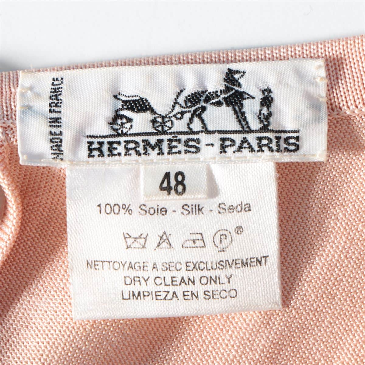 Hermès Silk Tank top 48 Ladies' Pink