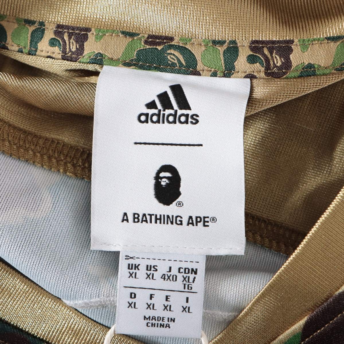 adidas × A Bathing Ape Polyester Cut and sew 4XO Men's Multicolor  camouflage DW9285