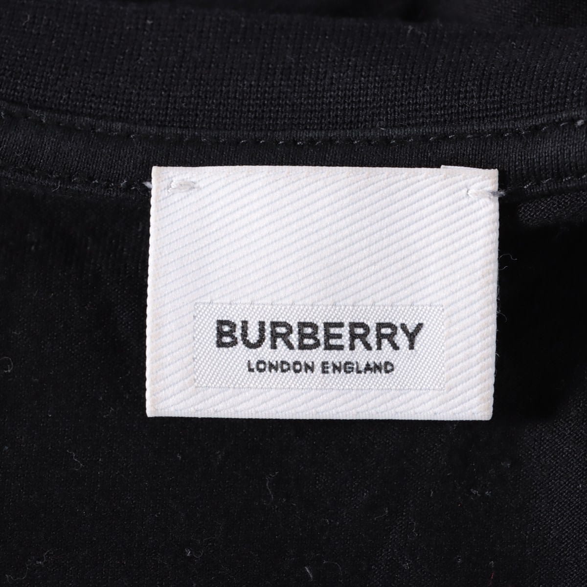 Burberry Cotton T-shirt M Men's Black  TB logo