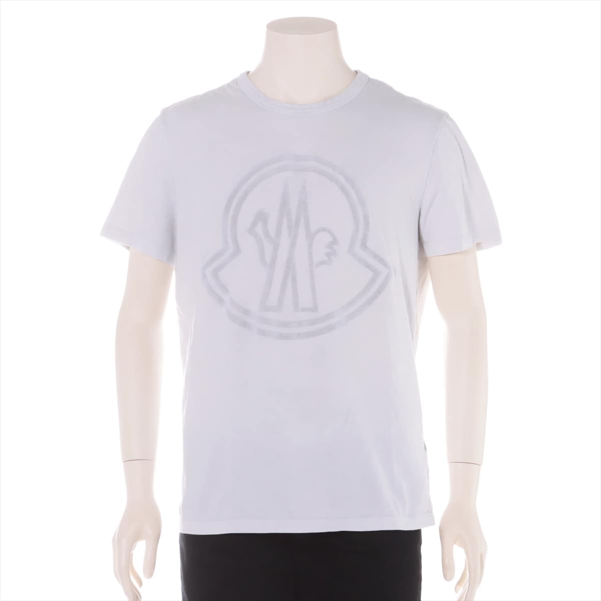 Moncler MAGLIA 20 years Cotton T-shirt L Men's Grey  Logo