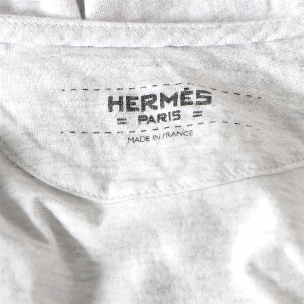 Hermès Cotton T-shirt 38 Ladies' Grey