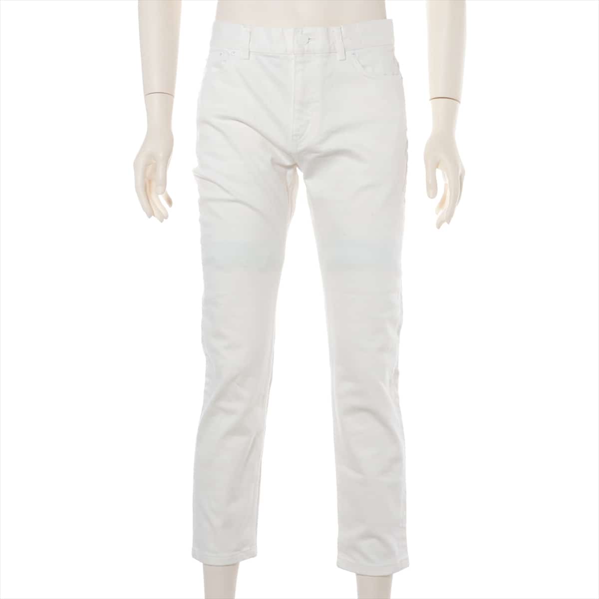 Louis Vuitton Cotton & polyurethane Denim pants 32 Men's White