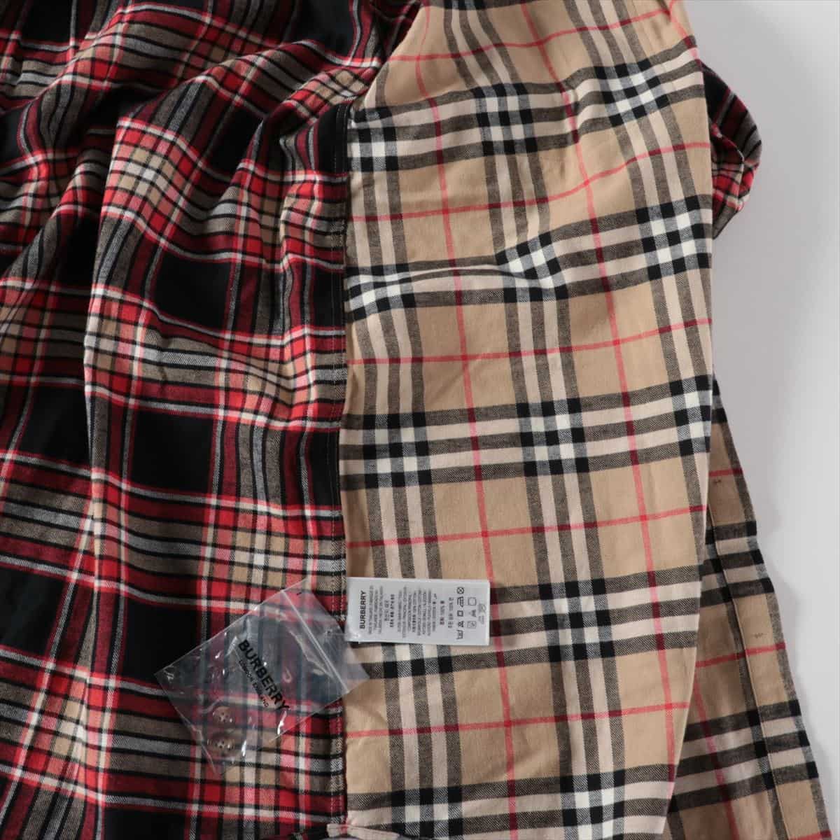 Burberry Cotton Checked shirt 40 Men's Beige x red