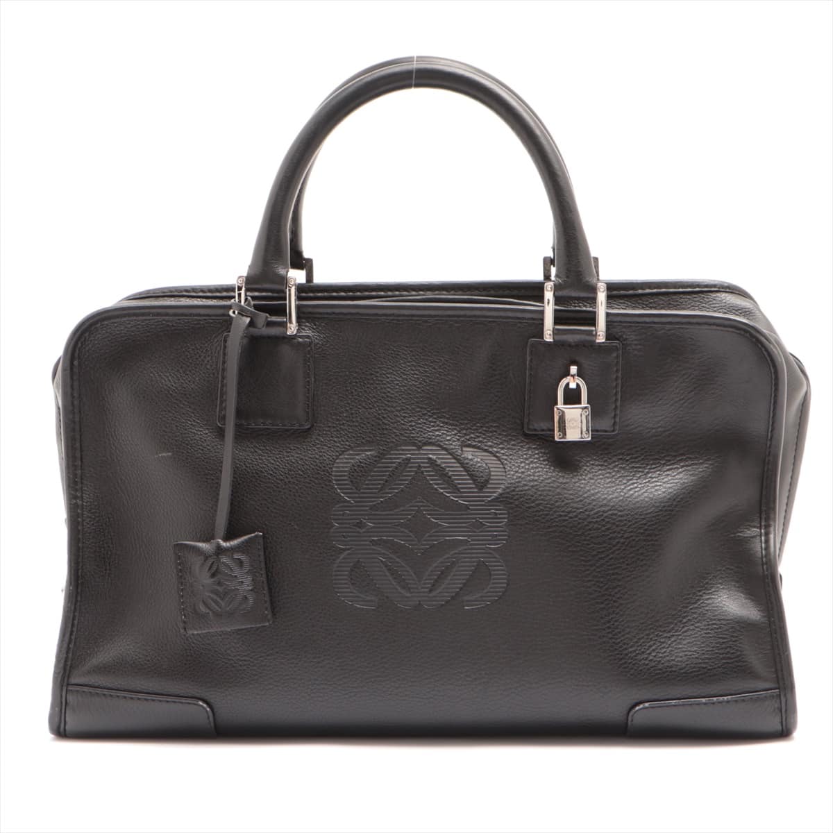 Loewe Amazona 36 Leather Hand bag Black