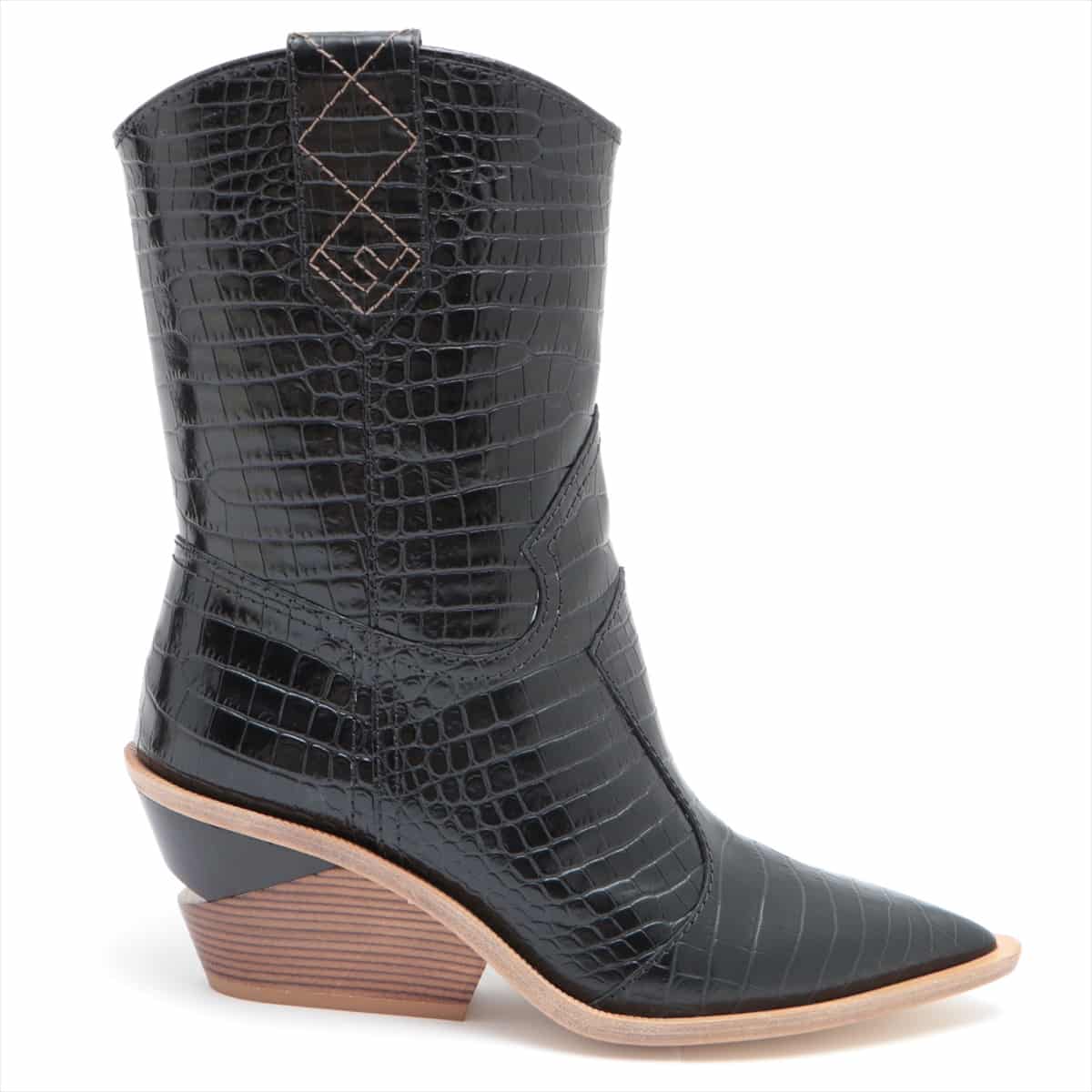 Fendi Moc croc Boots 39 Ladies' Black