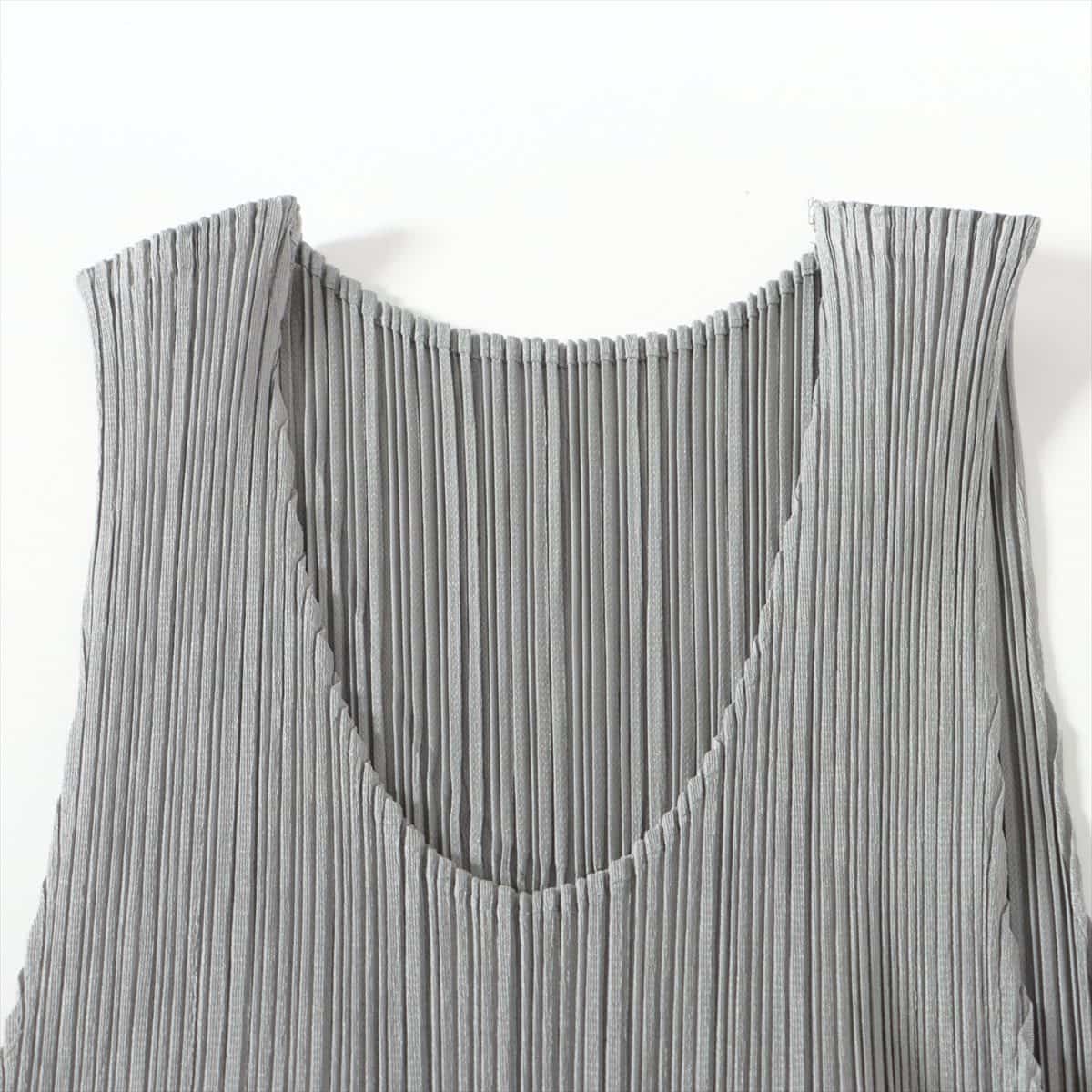 PLEATS PLEASE Polyester Setup top 3/skirt 1 Ladies' Grey
