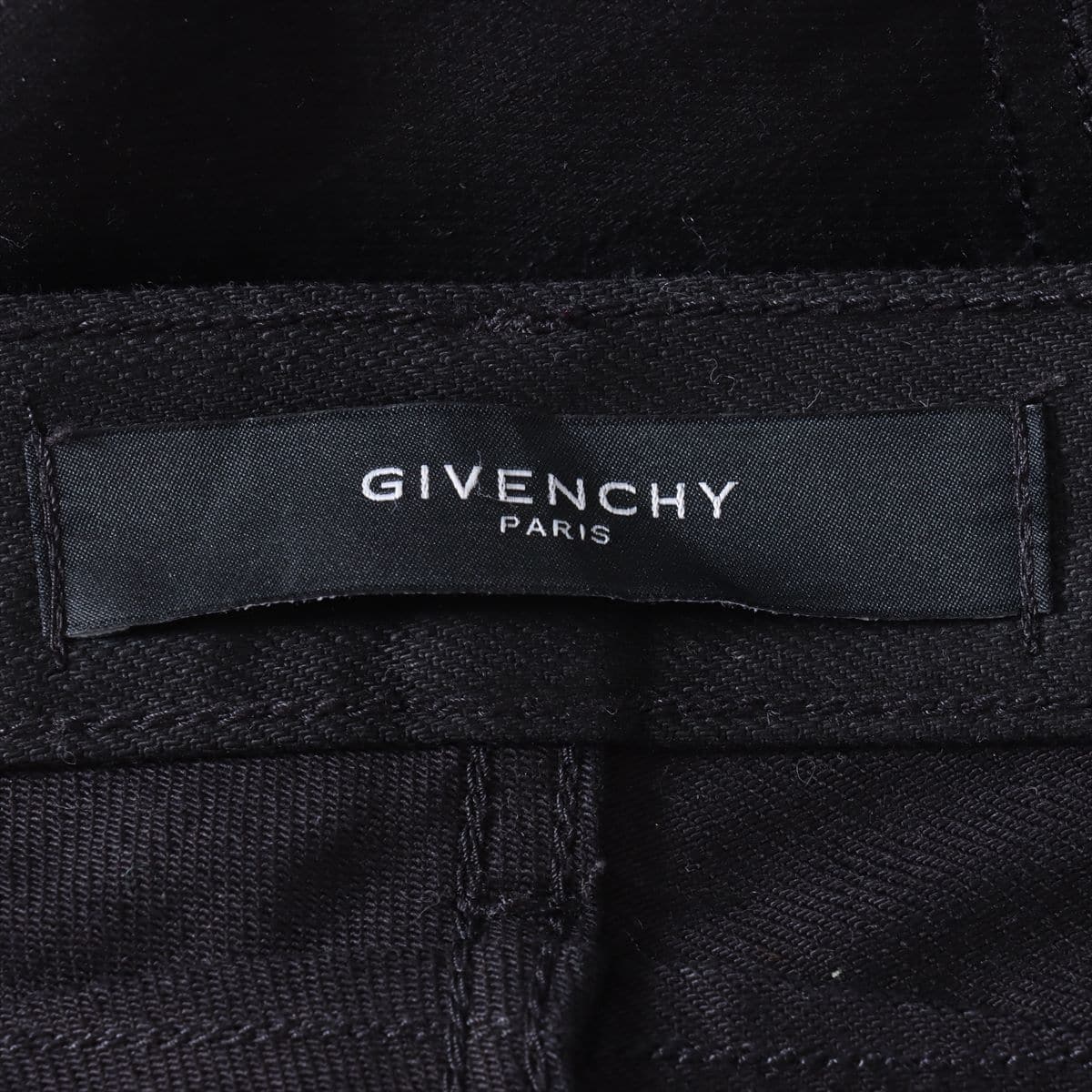 Givenchy Cotton Denim pants 26 Men's Black  Biker