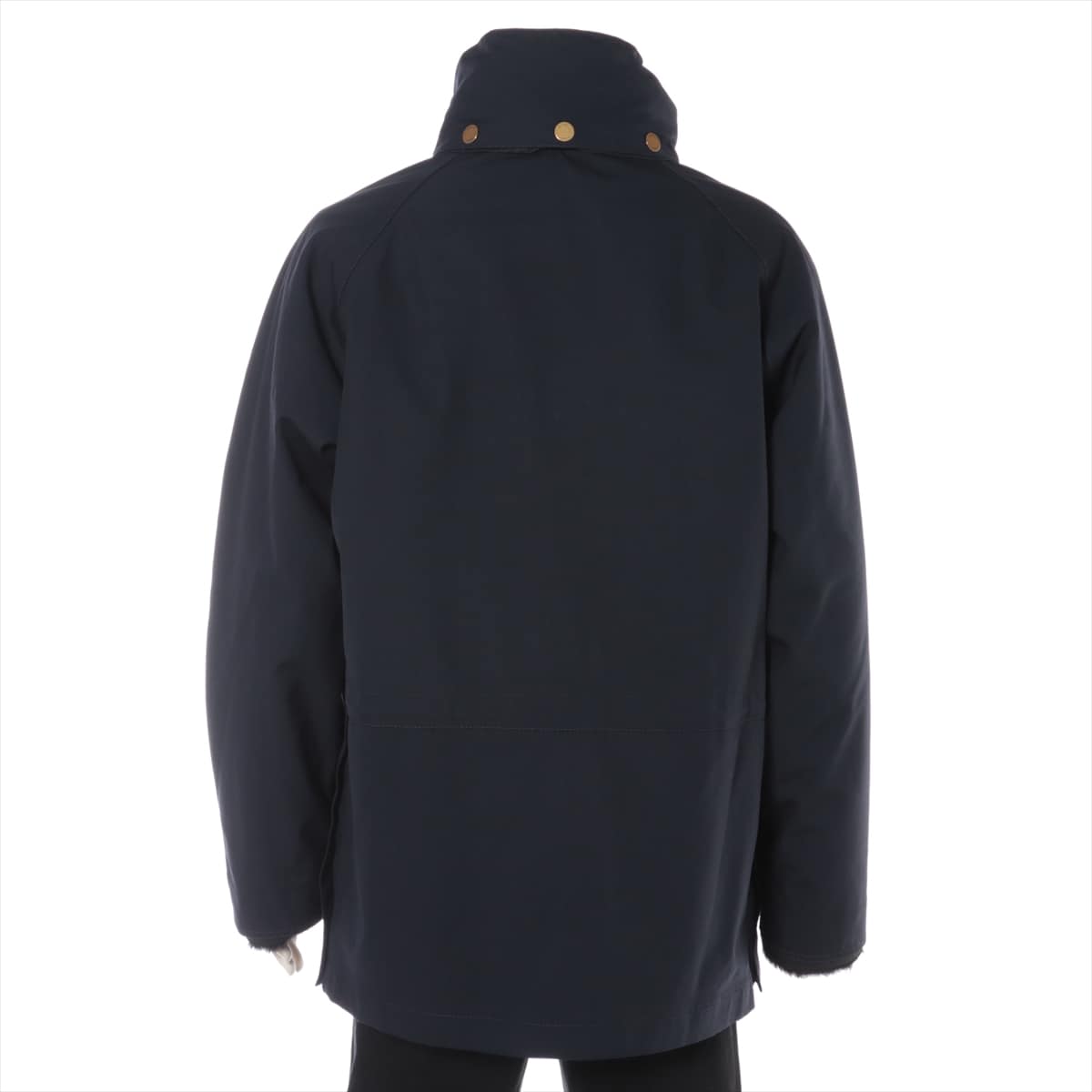 Dunhill Wool coats L Men's Navy blue  with mouton liner