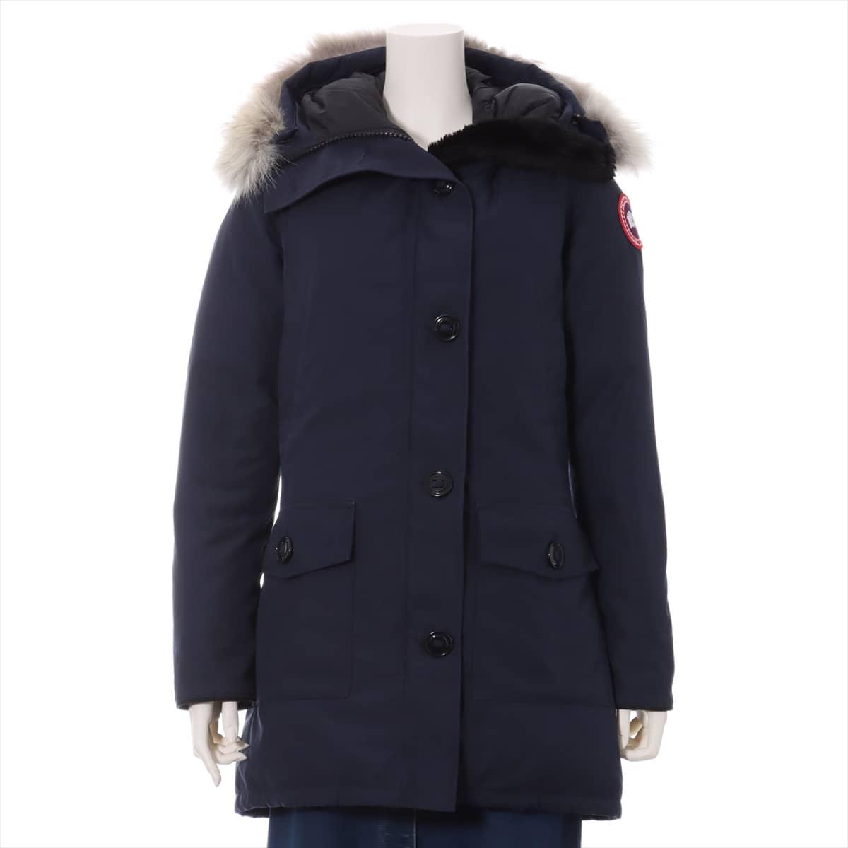 Canada Goose BRONTE Cotton & polyester Down coat S Ladies' Navy blue  2603JL Sotheby